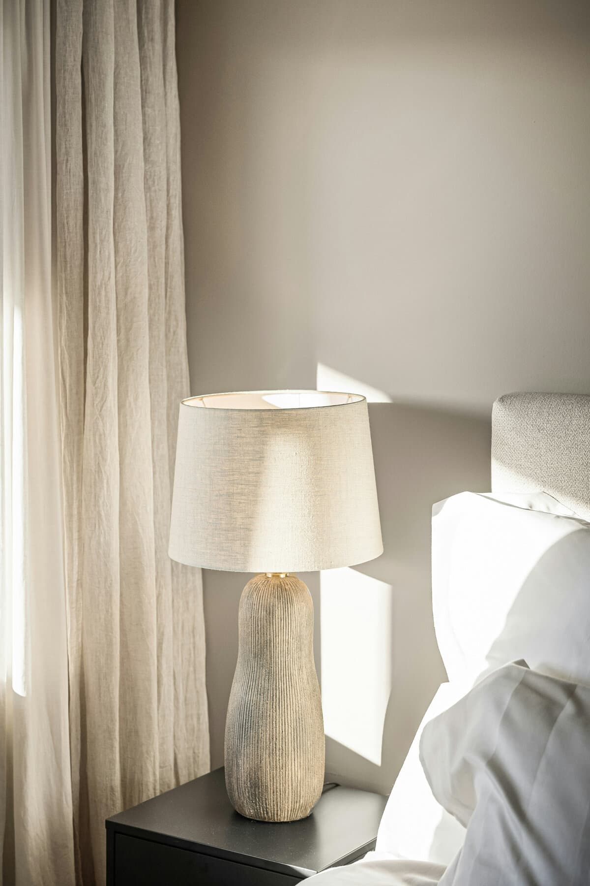 Rideau en coton épais — vue chambre