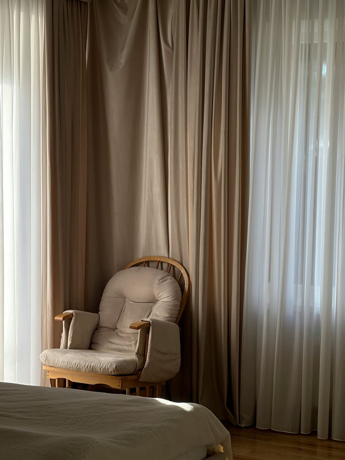 Rideau en coton épais — vue salon